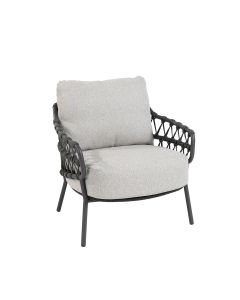 Calpi lage lounge dining stoel - antraciet