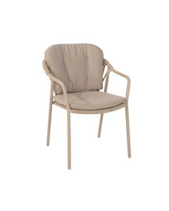 Manitoba stapelbare tuinstoel - latte