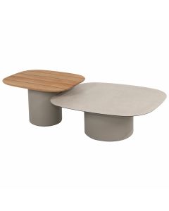 Demi loungetafels 50x60 cm en 70x80 cm cloud - set van 2