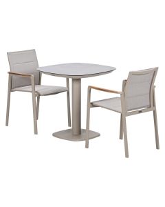 Cortina tuinset 3-delig latte - Manolo 75x75 cm