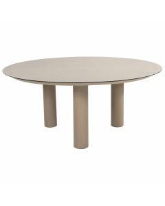 Donato lage tuintafel Ø160xH69 cm latte - ceramic print