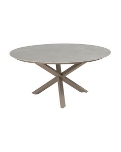 Prado tuintafel Ø160x75 cm- ceramic sabbia - latte