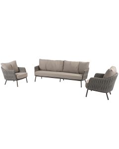 Cannes loungeset 3-delig - terre