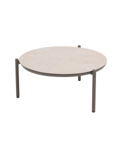 Vic loungetafel Ø73xH35 cm terre - ceramic print