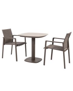 Cortina tuinset 3-delig terre - Manolo 75x75 cm