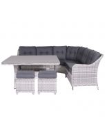 Nova lounge dining set 6-delig - licht grijs