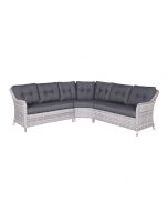 Garden Impressions Nova lounge dining set hoek 3-delig - licht grijs Wicker