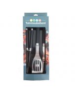 Tuinmeubelland BBQ gereedschapsset 3-delig RVS