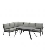 Senja lounge dining set 3-delig links - donker grijs