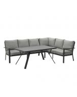 Senja lounge dining set 3-delig rechts - donker grijs