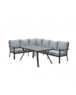 Senja lounge dining set 3-delig links - mint grijs