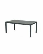 Palmas tafel 180x100 cm antraciet - grijs polywood