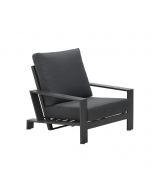 Coba verstelbare lounge stoel - donker grijs