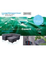Lounge dining hoes 253/223x80xH65 en 152x92xH62 cm
