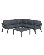 San Luis loungeset 3-delig - zwart