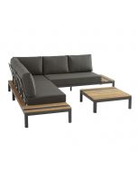 Meridien loungeset 4-delig - grijs