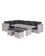 Tennessee lounge dining set 5-delig - licht grijs