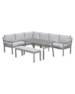 Markus lounge dining set 4-delig links - taupe