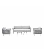 Langkawi loungeset 5-delig - taupe