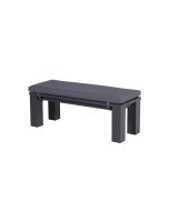 Plaza balkon bank 115.5x43xH40 cm - donker grijs