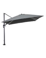 Hawaii zweefparasol 300x300 cm - frame carbon black - doek donker grijs