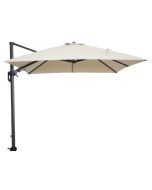 Hawaii zweefparasol 300x300 cm - frame carbon black - doek ecru