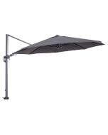 Hawaii zweefparasol Ø350 cm - frame carbon black - doek donker grijs
