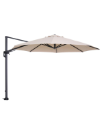 Hawaii zweefparasol Ø350 cm - frame carbon black - doek ecru