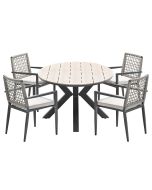 Burela tuinset 5-delig - Tulli tuintafel 180x115xH75 cm