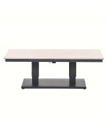 Brugge verstelbare tuintafel 150x87 cm - donker grijs