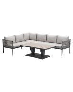 Burela - Brugge lounge dining set 5-delig links - taupe