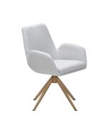 Amalia tuinstoel draaibaar light teak look - valley sand