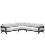 Medellin loungebank 3-delig - donker grijs