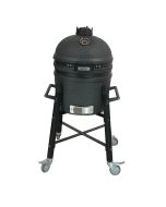 Premium Kamado 15 inch met onderstel - zwart
