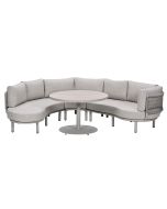 Algarve lounge dining set 4-delig - urban sand