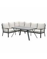 Senja lounge dining set 3-delig links - desert sand