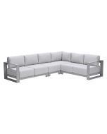 Malakka loungebank 4-delig - taupe