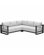 Malakka loungebank 3-delig - light teak look