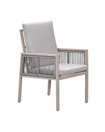 San Capri lounge dining stoel - light oak look