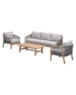 Alora loungeset 4-delig - acacia white wash