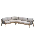 Alora lounge dining set 2-delig links - grey sand