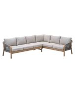 Alora lounge dining set 2-delig rechts - grey sand