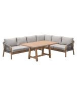 Alora lounge dining set 3-delig rechts - grey sand