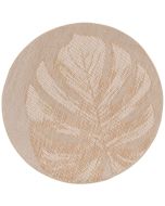 Buitenkleed Naturalis Ø160 cm - leaf taupe