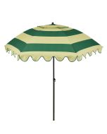 Jessy stokparasol streep groen - Ø197 x 238 cm
