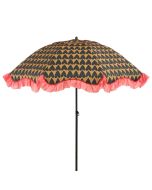 Mitchell parasol hart zwart - Ø220 x 238 cm