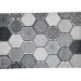 Buitenkleed Hexagon 120x170 cm - black