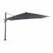 Hawaii King Pole zweefparasol 400x400 cm - frame en doek donker grijs