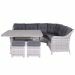 Nova lounge dining set 6-delig - licht grijs