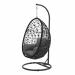 Panama hangstoel swing egg - rope zwart